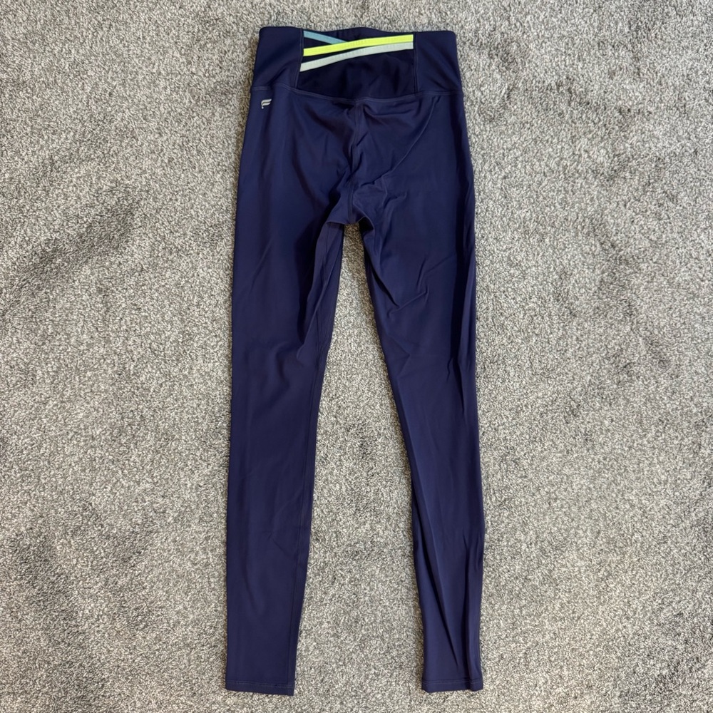 Fabletics Motion365 Women's Size XXS Blue 23 x 28 Back Pocket Leggings